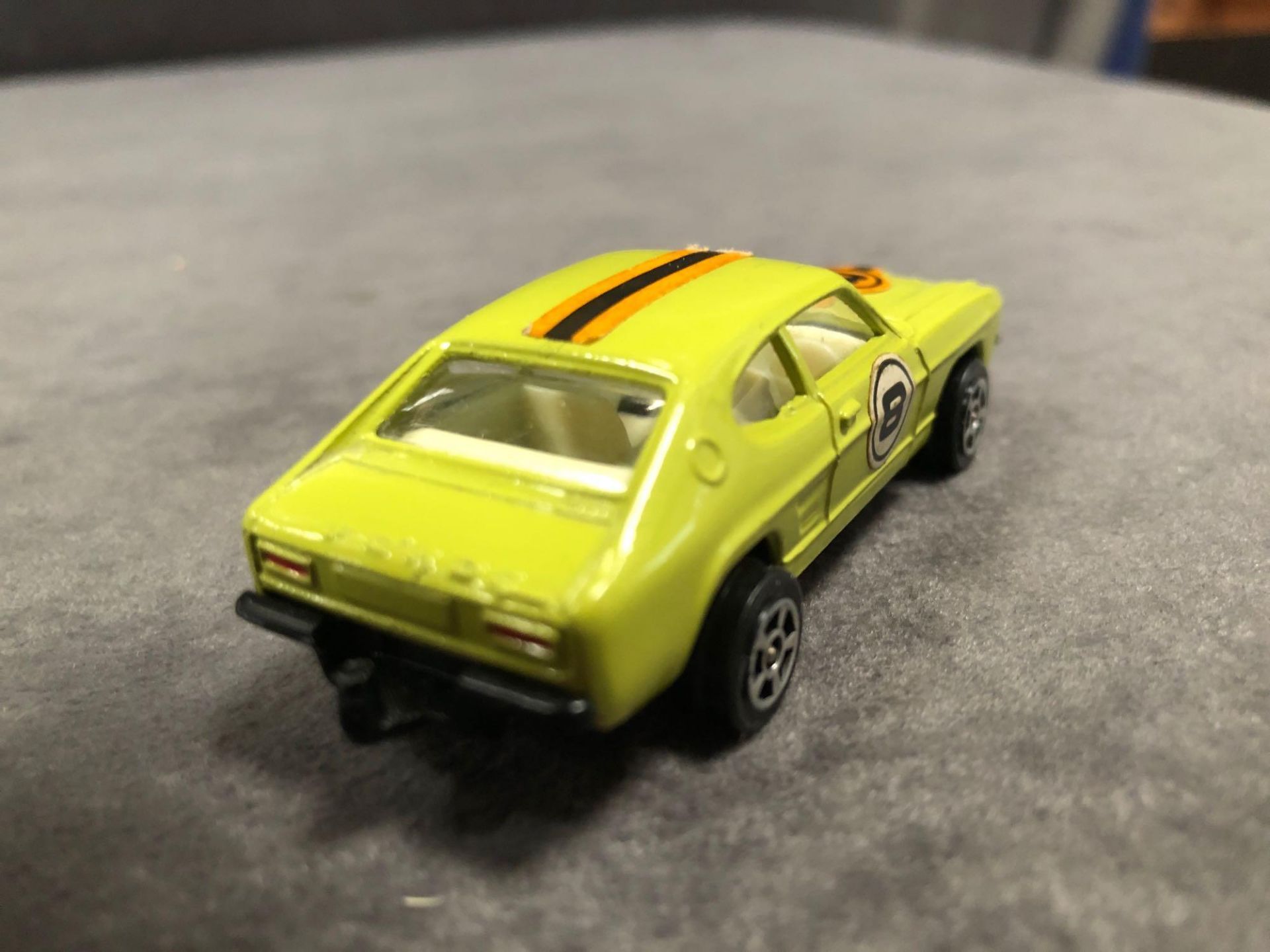 No Decal Mint Corgi Rockets Diecast #D922 Ford Capri In Lime Green In 'Code 2' Manufactured Box - Image 3 of 3