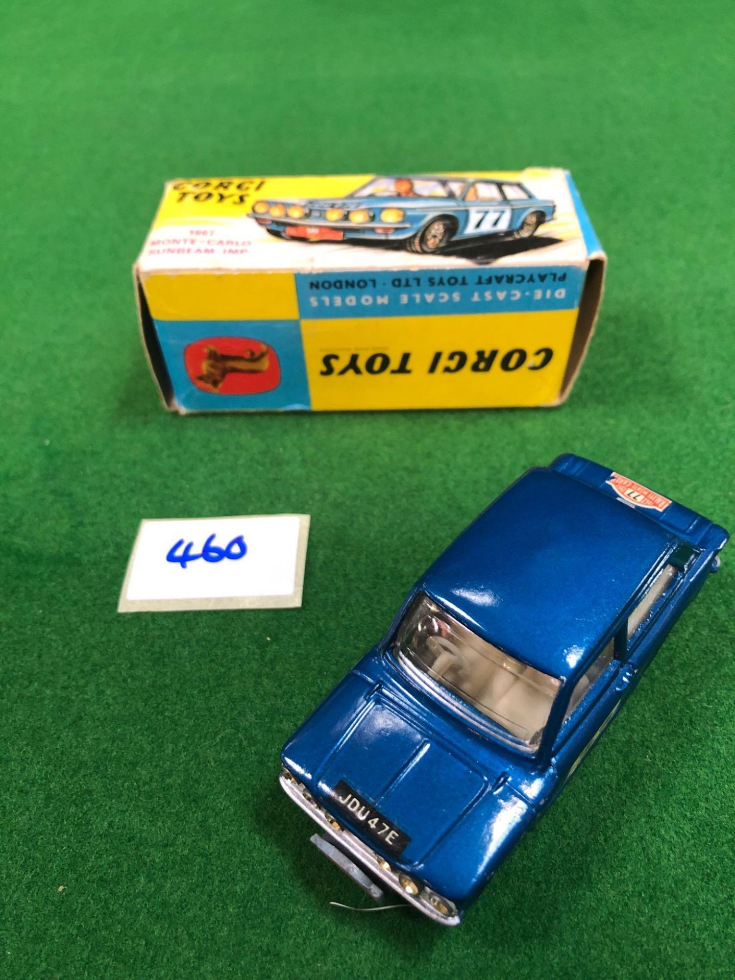 Near Mint Corgi Diecast #340 1967 Monte-Carlo Sunbeam Imp In Excellent Box (Tiny Tear And Some