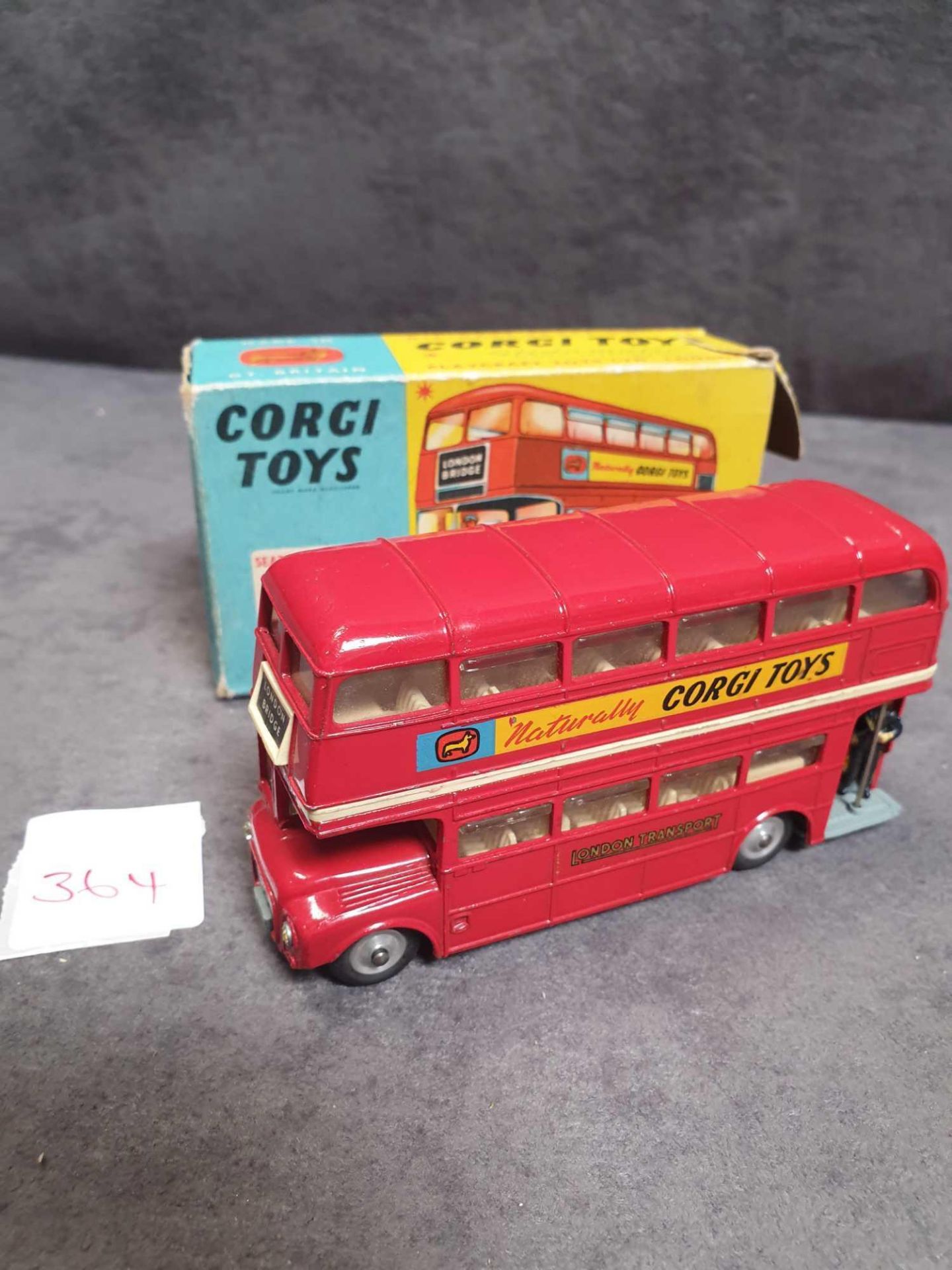Corgi Diecast #468 London Transport routemaster bus with box 1969-1974
