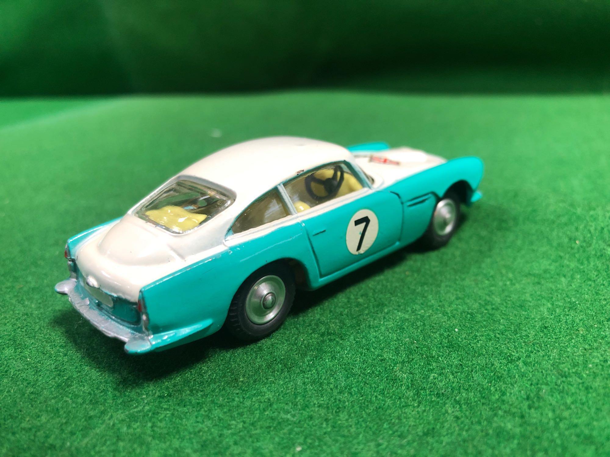 Corgi 309 ASTON MARTIN DB4 RALLY Car With Racing Number Seven And Flags On Bonnet No Box - Image 3 of 3