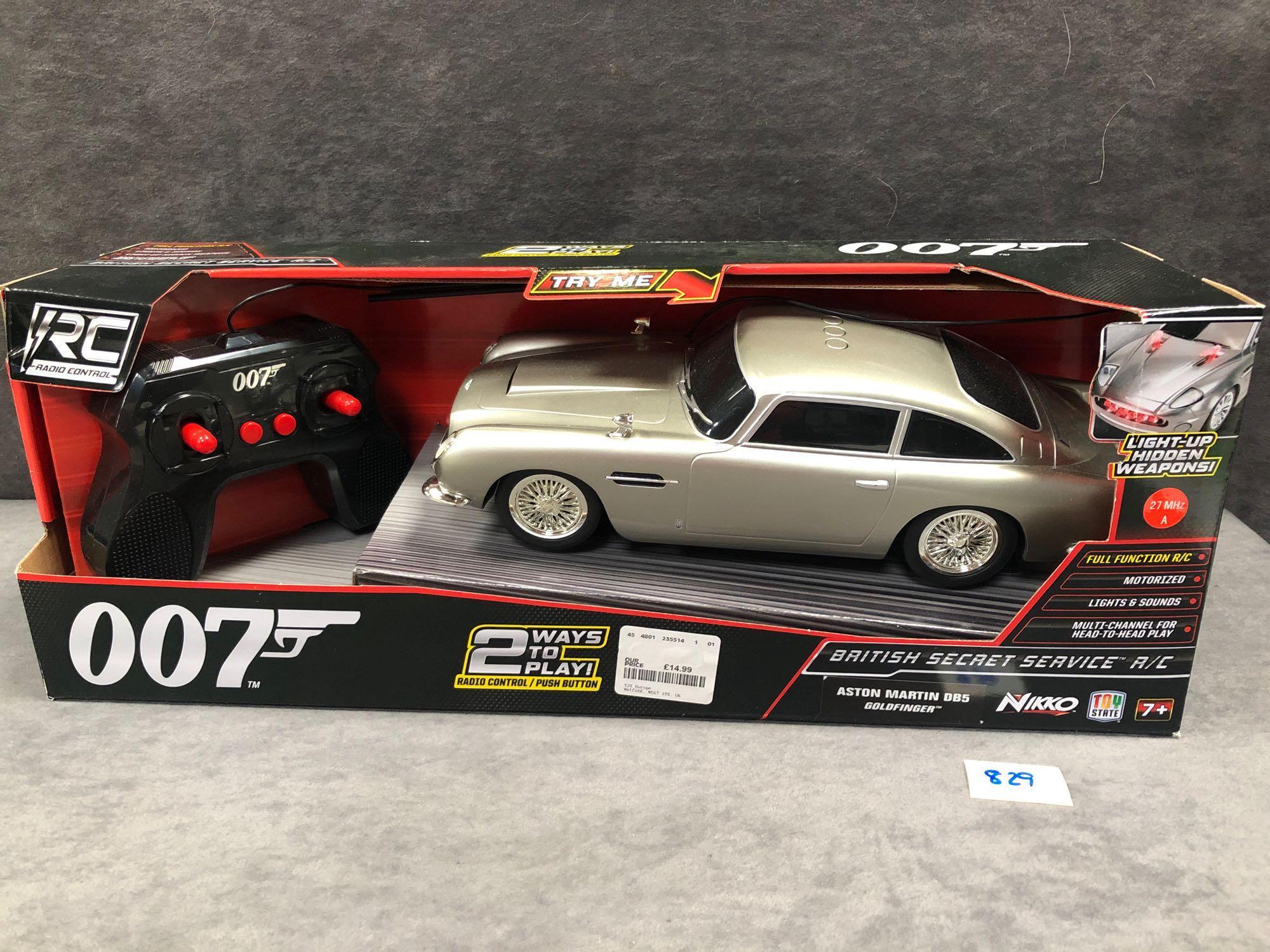 Nikko Radio Control Or Pushbutton Aston Martin DB5 From Goldfinger In Box