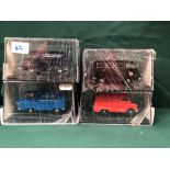4x Oxford Diecast Models All On Display Boxes, Comprising Of; #CA007 Royal Mail Certificate 0790