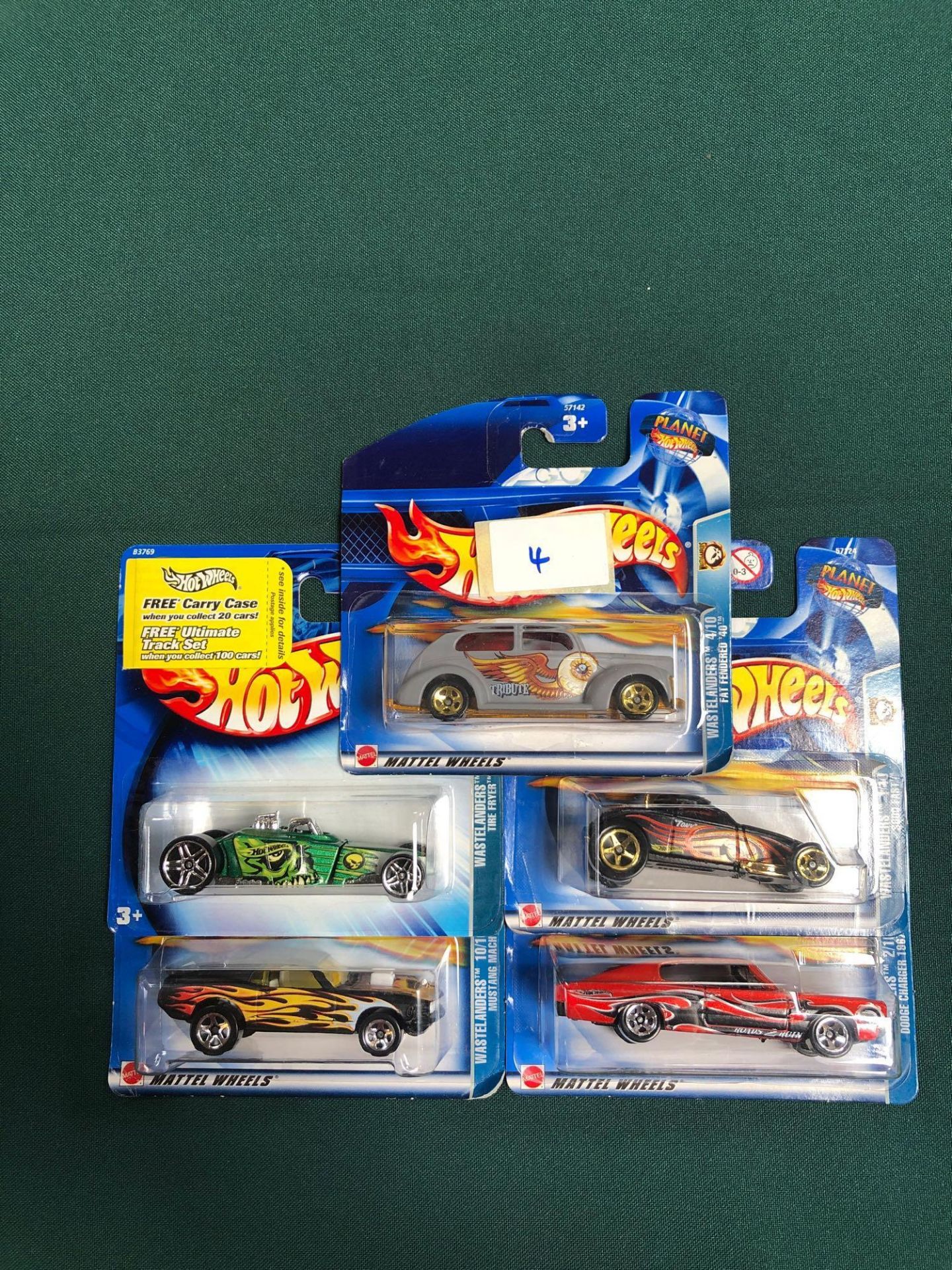 5x Hot Wheels Waste Landers Diecast Vehicles - On Unopened Card, Comprising Of; #1/10 Sooo Fast, #