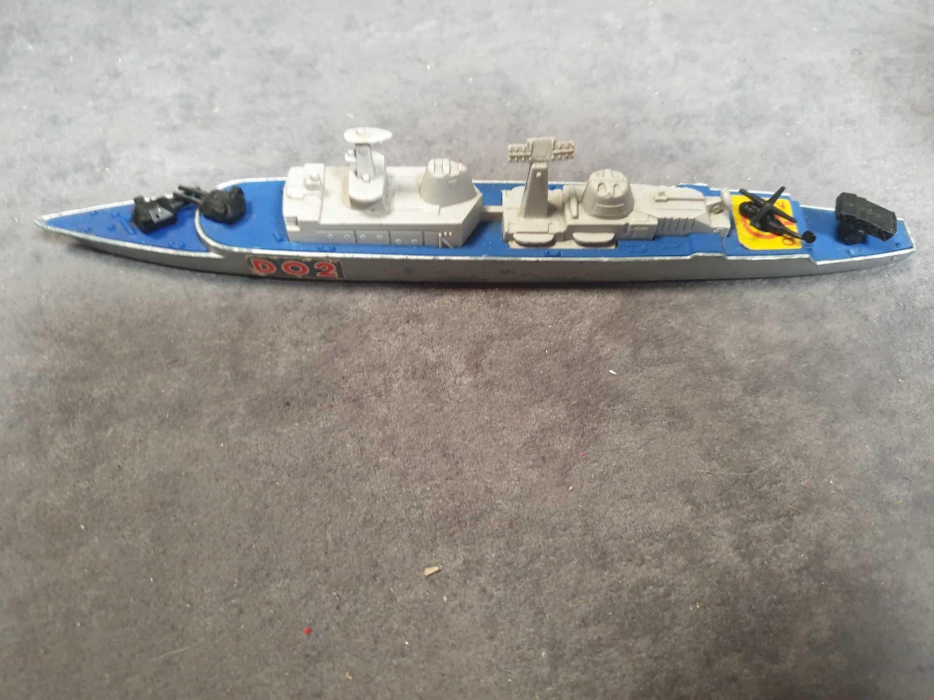 Matchbox Sea Kings Lesney K308 Guided Missile Destroyer Ship D02,1976 Diecast Unboxed