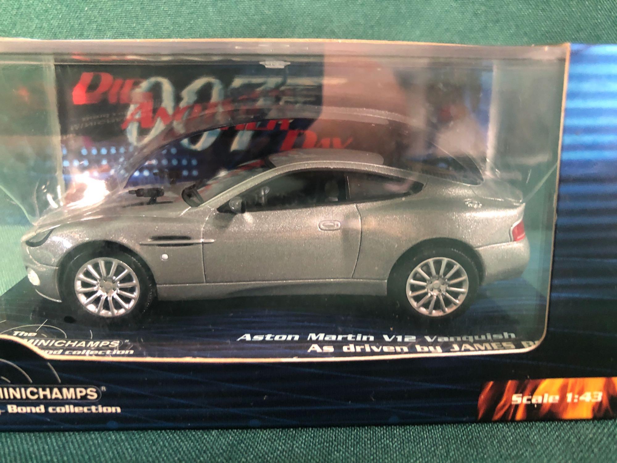 The Minichamps Bond Collection Diecast Aston Martin V12 Vanquish From Die Another Day In Display - Image 2 of 2