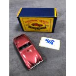 Mint Moko Lesney Matchbox Diecast #53 Aston Martin In Red With Black Plastic Wheels In Excellent
