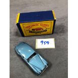 Mint Moko Lesney Matchbox Diecast #44 Rolls-Royce Silver Cloud With Grey Plastic Wheels And A