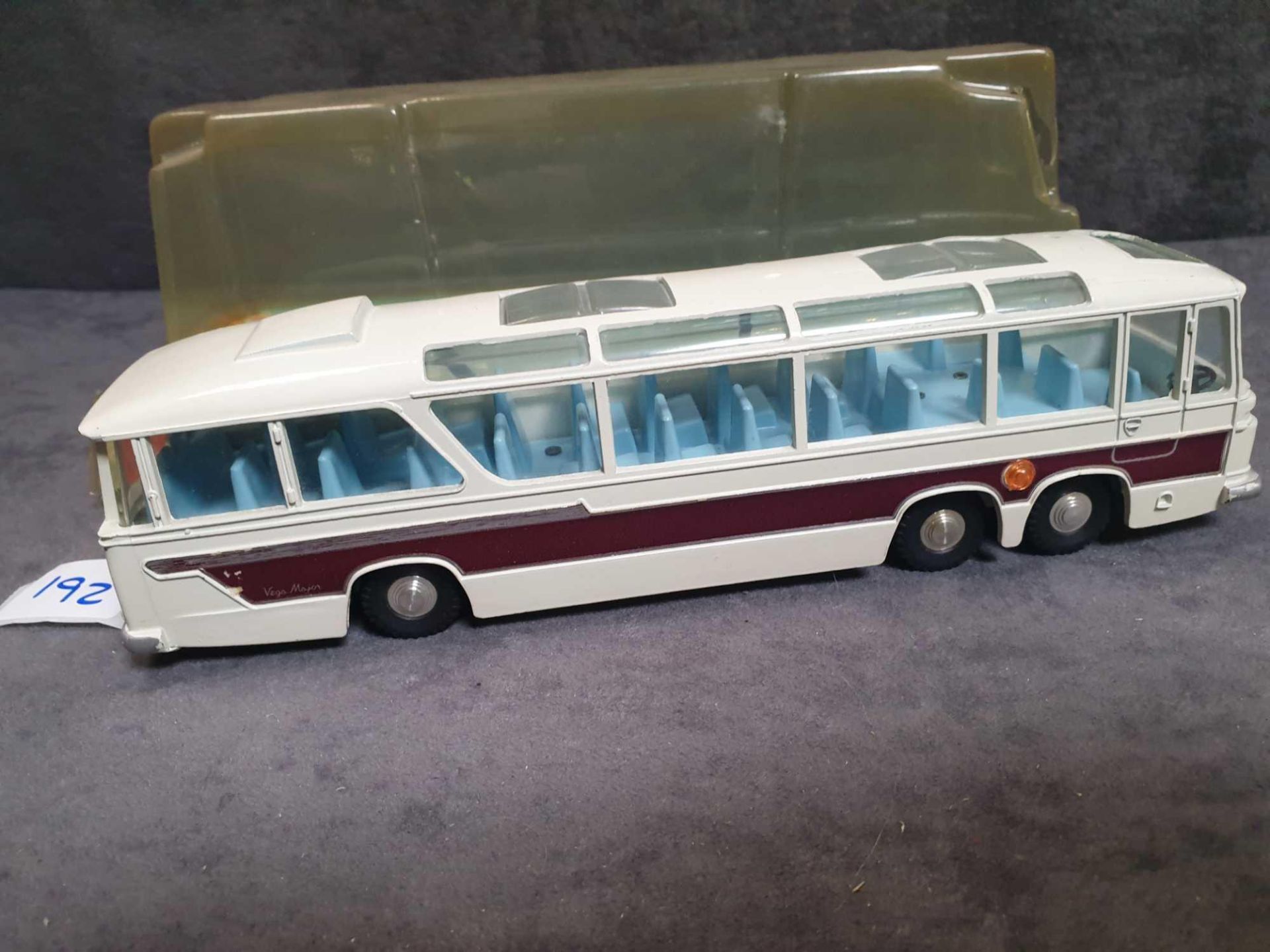 Dinky Diecast #954 Vega Major Luxury Coach Light Blue Interior And Cast Hub In Bubble Packaging - Image 2 of 2