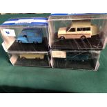 4x Oxford Diecast Models All On Display Boxes, Comprising Of; #HA004 Camper Certificate 0166 Of