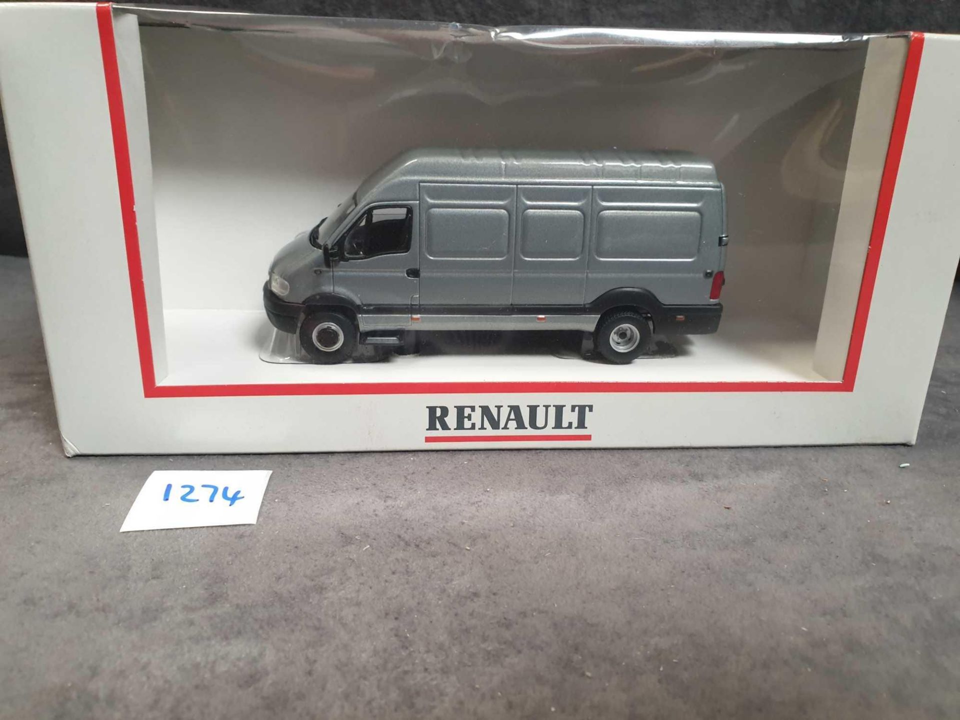 Norev France Renault Mascott 1:43 Scale Diecast Silver Van In Box Mint In Excellent Box