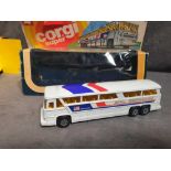 Mint Corgi Diecast Super Juniors Toys #2008, Greyhound MC-8 Americuiser Bus With very good Box 1975