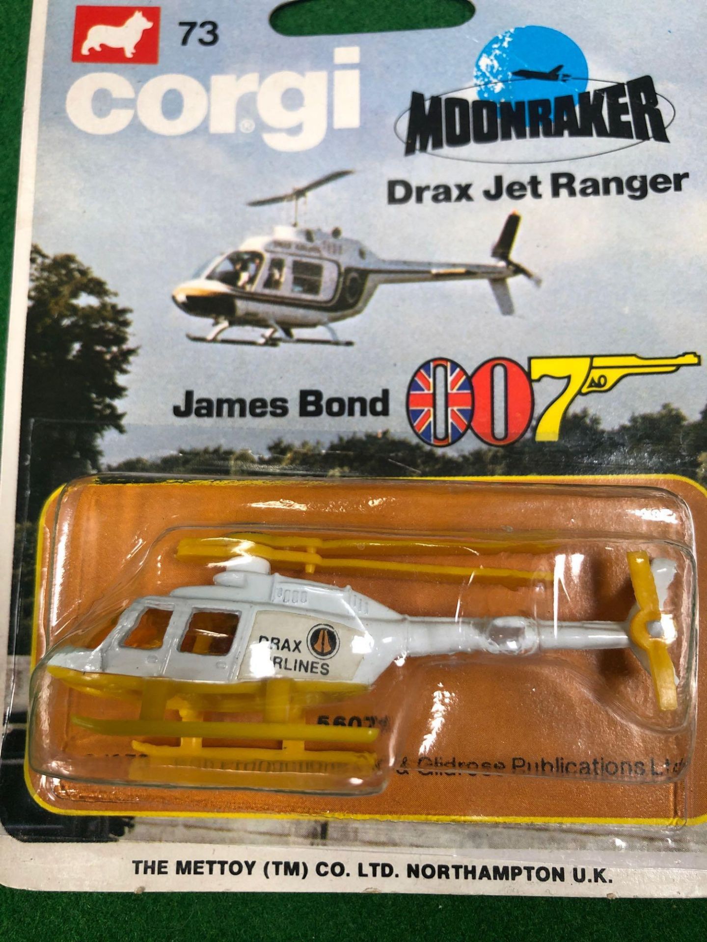 Corgi Toys Junior 73 Drax Jet Ranger James Bond Moonraker On Unopened Card - Image 2 of 2