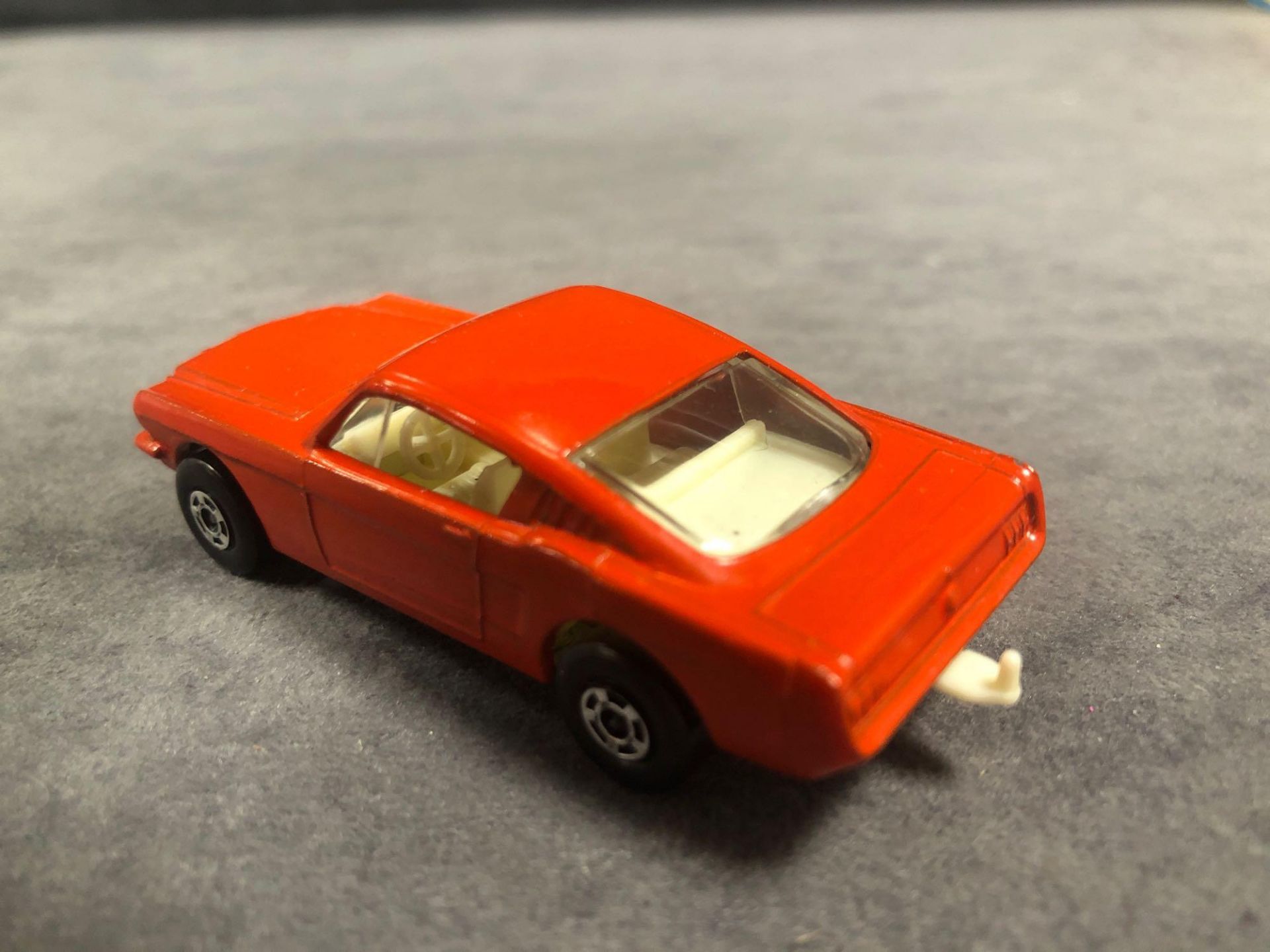 Mint Matchbox Superfast Diecast #8 Ford Mustang Red Body With Ivory Interior And Wide Wheels In - Image 3 of 3