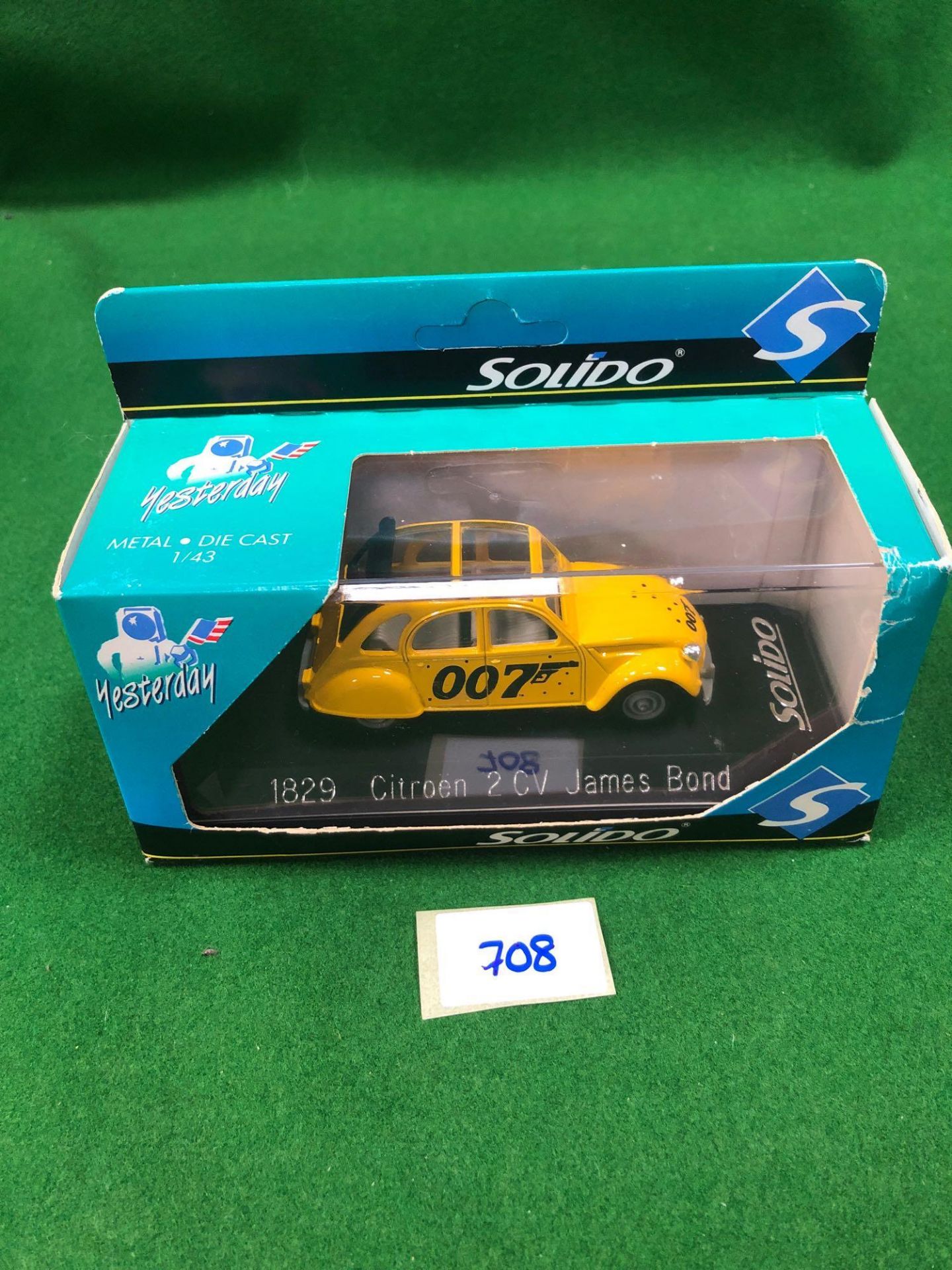 Solido Diecast #1829 James Bond Citroen 2 CV In Box