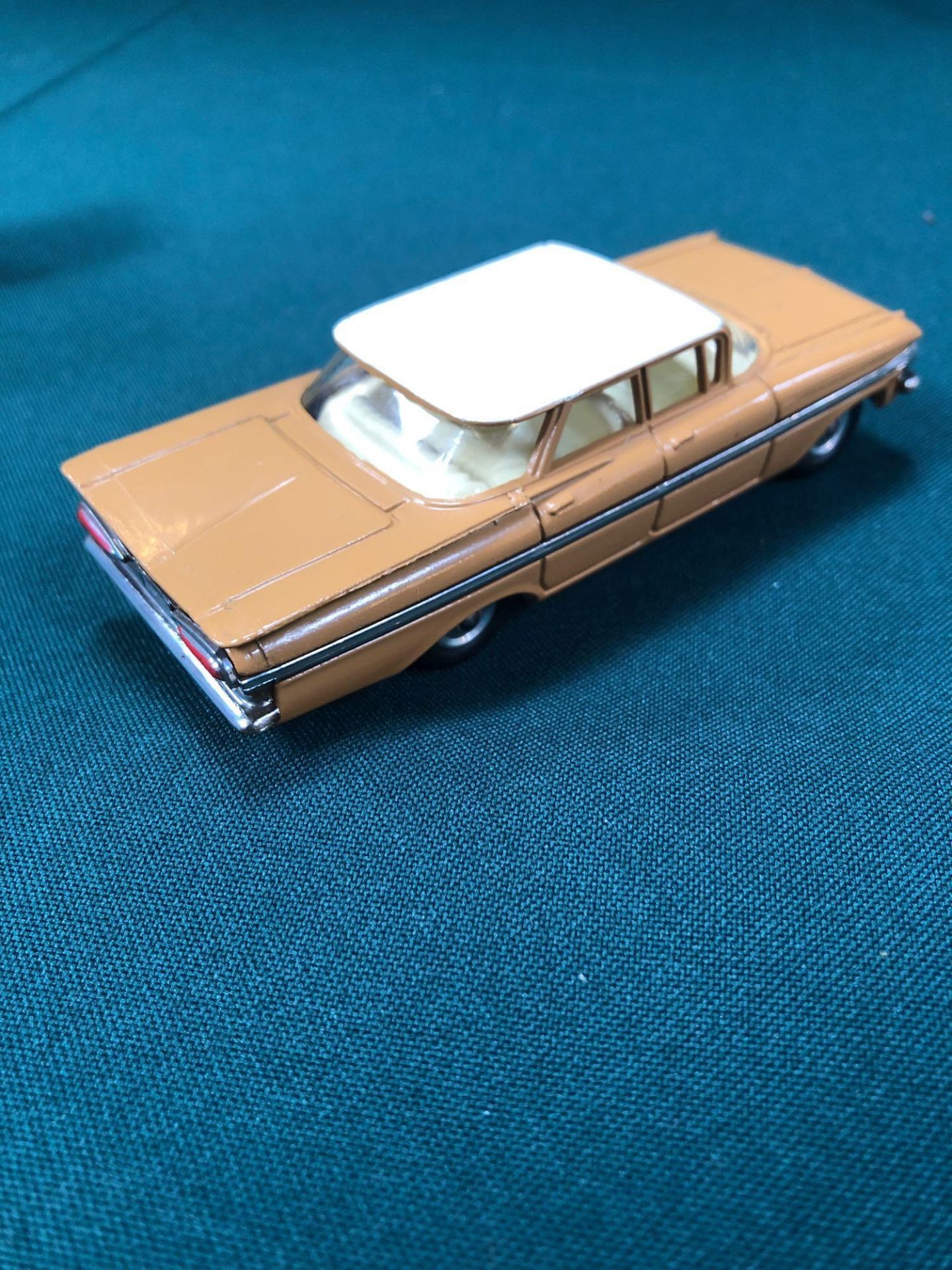 Mint Corgi Toys Diecast #248 Chevrolet Impala In Light Brown With Leaflet In A Excellent Box - Image 3 of 3