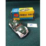 Corgi Toys #492 Volkswagen European Police Car In Very Good Box