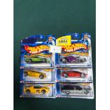 6x Hot Wheels Highway 35 Diecast Vehicles - On Unopened Card, Comprising Of; #7/42 1/4 Mile