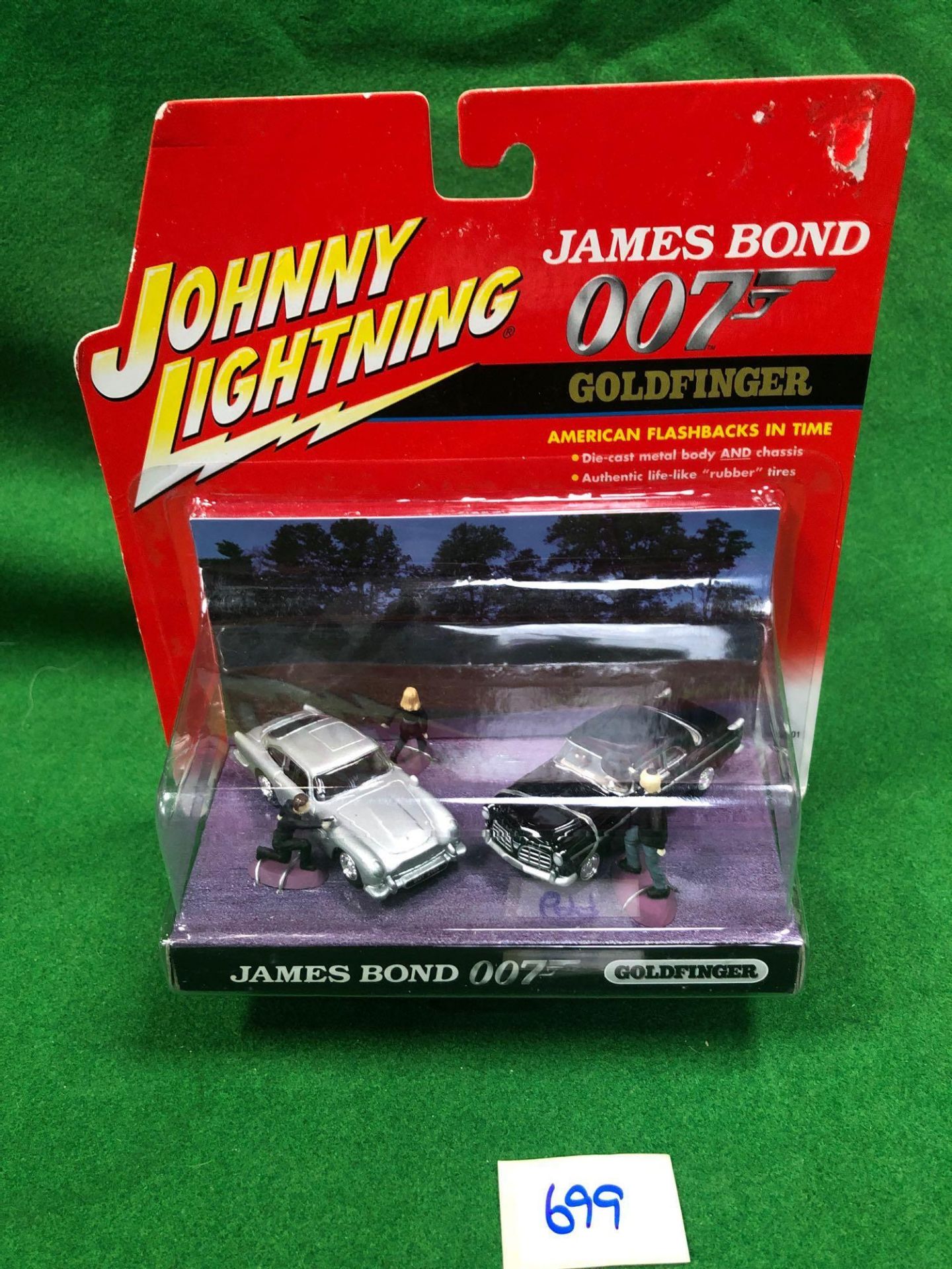 Johnny Lightning #DLX001 James Bond 007 Gold Finger In Original Bubble Packaging