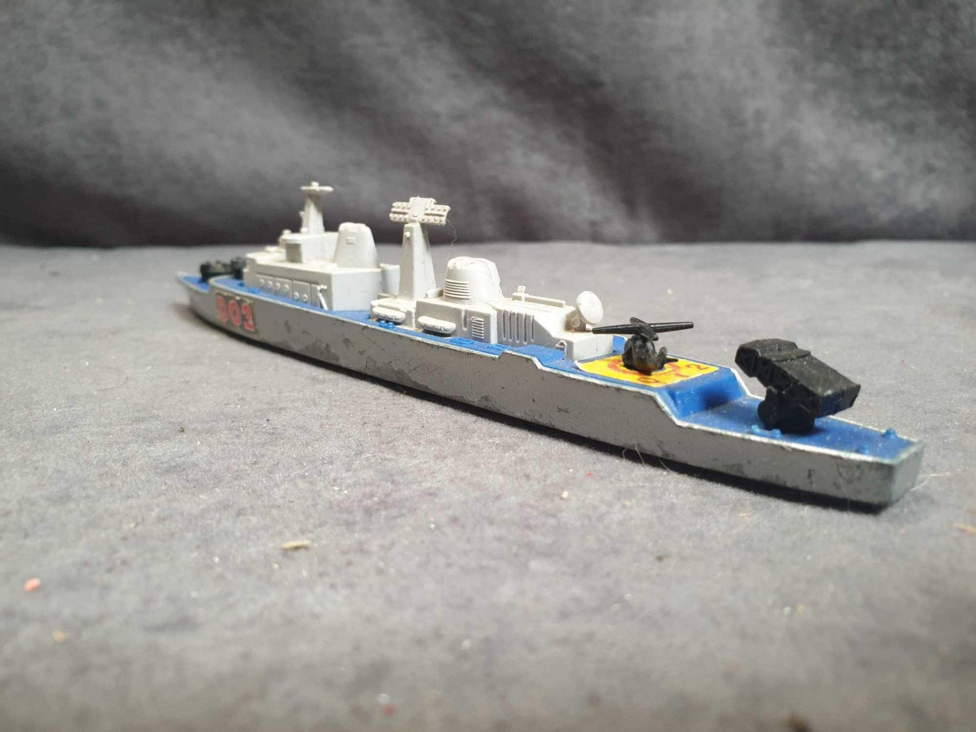 Matchbox Sea Kings Lesney K308 Guided Missile Destroyer Ship D02,1976 Diecast Unboxed - Image 3 of 4