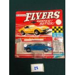 Lone Star Flyers Diecast Model #110 Jaguar Mark X In Blue With Red Interior On Bubble Card (Bubble