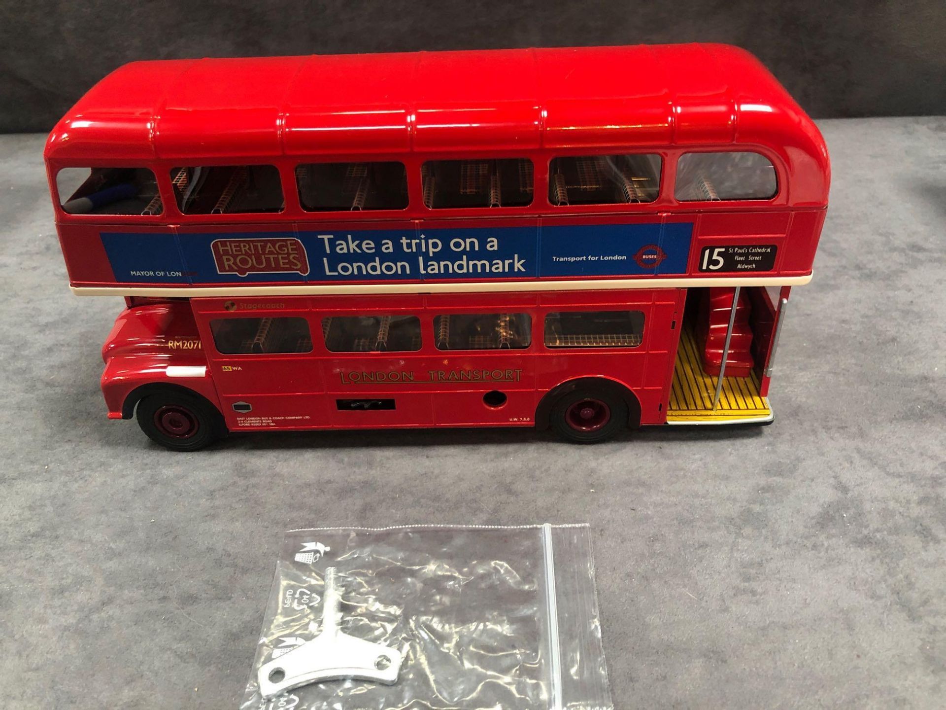 Mettoy Corgi Traditional Tinplate Toys Strictly Limited Edition Route Master Bus London Transport # - Image 2 of 3