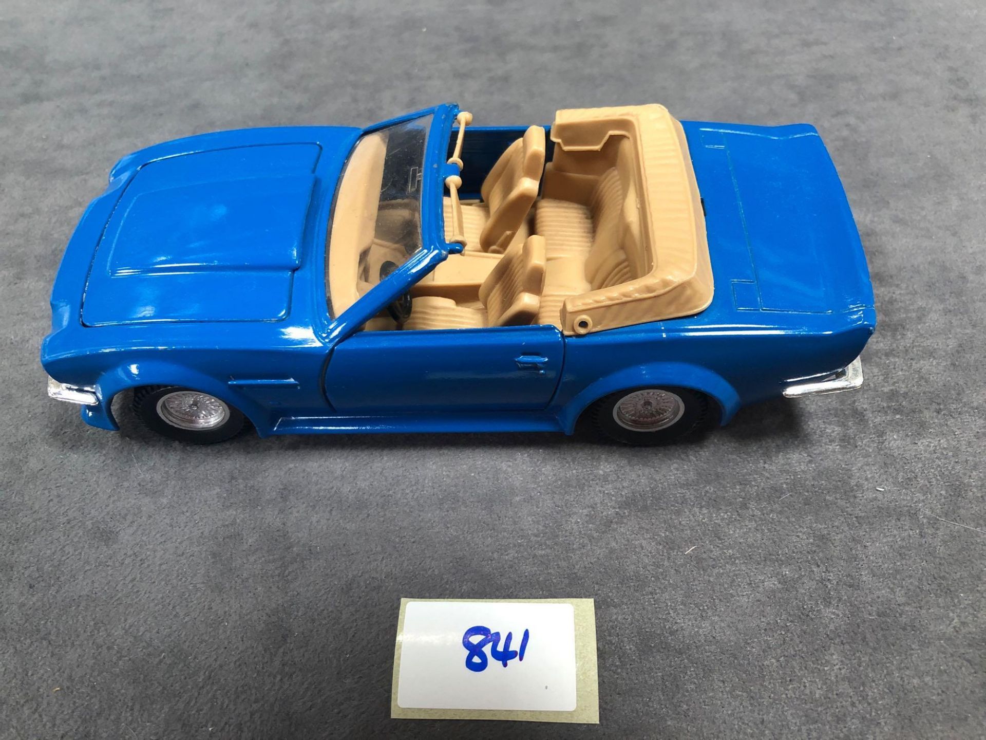 Polistil Aston Martin V8 In Blue With Open Top Roof No Box