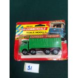Lone Star Diecast Commercials Scale Models #29 Express Freight Truck On Bubble Card