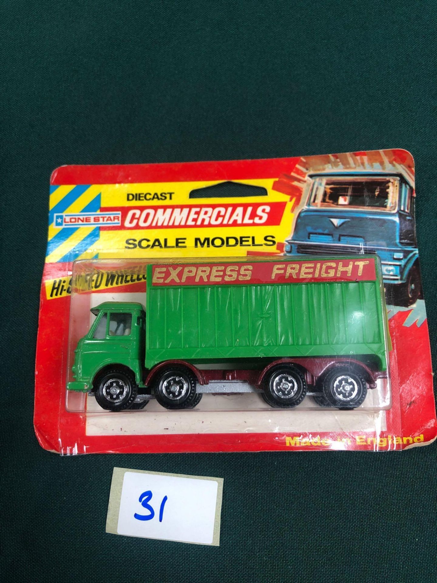 Lone Star Diecast Commercials Scale Models #29 Express Freight Truck On Bubble Card