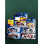 5x Hot Wheels Diecast Vehicles - On Unopened Card, Comprising Of; Chrysler Pronto, 3 Window 1934, El