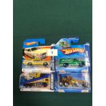 4x Hot Wheels HW City Works Diecast Vehicles - On Unopened Card, Comprising Of; Custom 66 GTO Wagon,