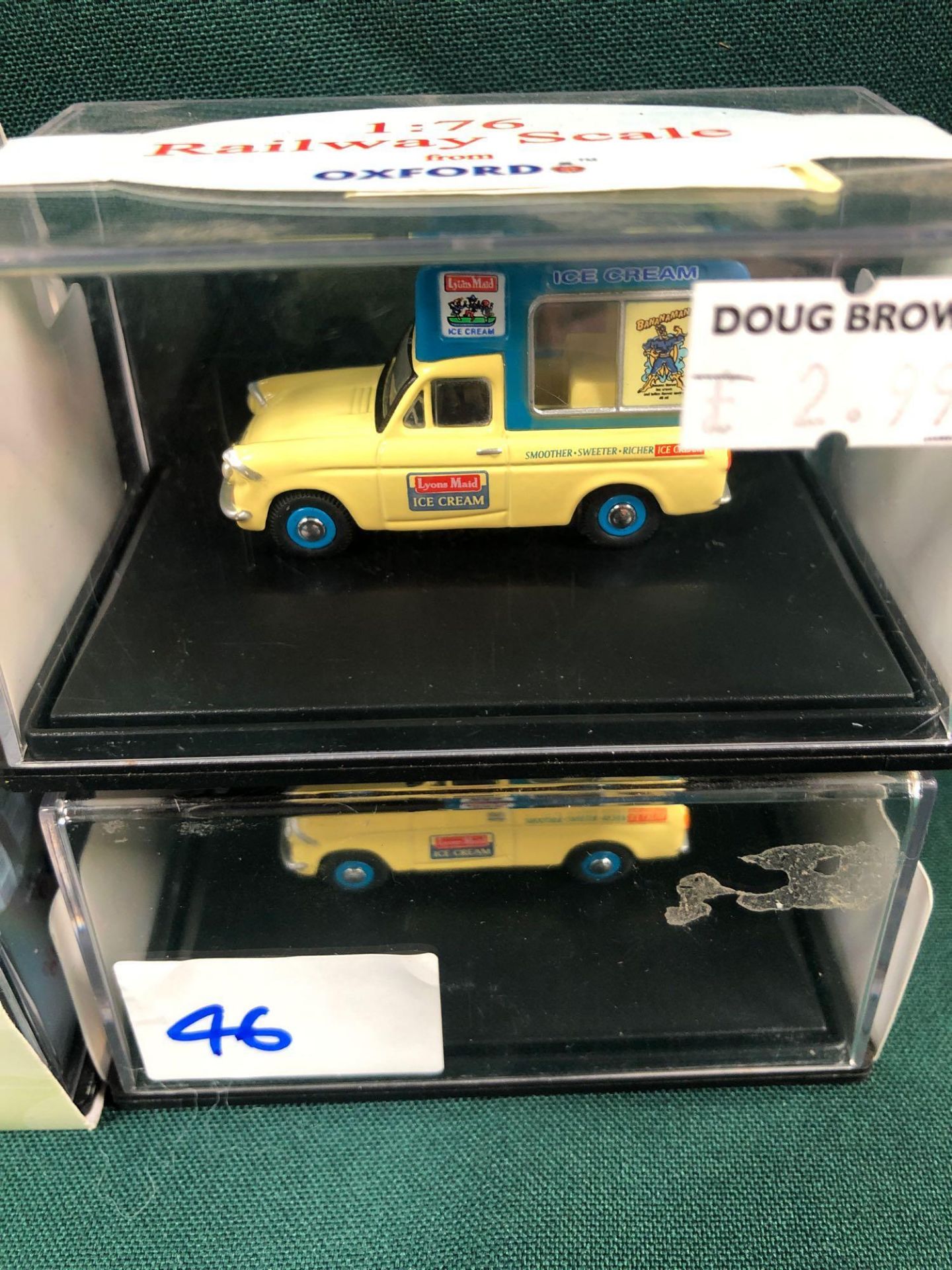 4x Oxford 1/76 Railway Scale Ice Cream Vans Diecast Models All On Display Boxes, Comprising Of; - Image 3 of 3