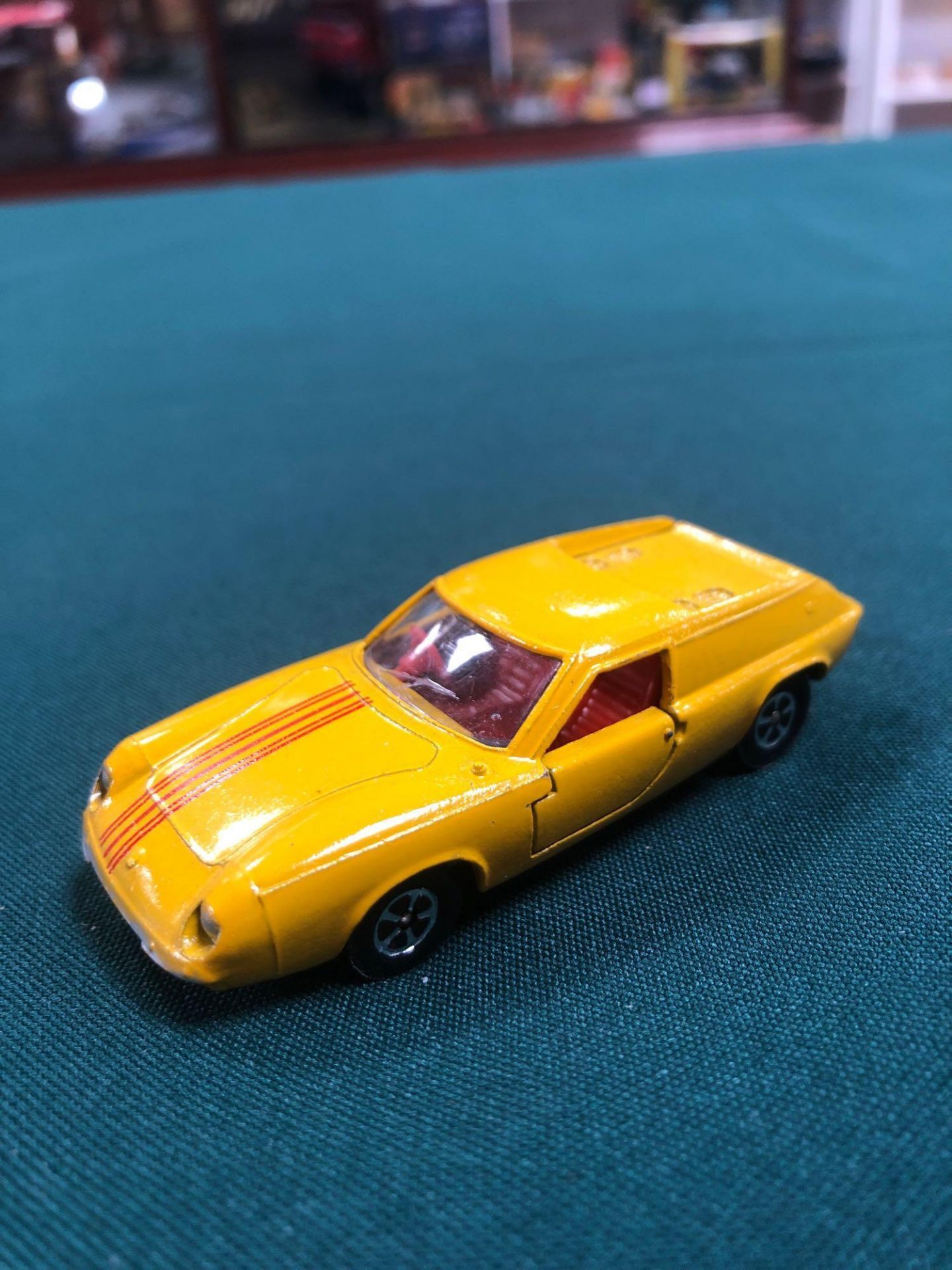 Lone Star Flyers Diecast Model #36 Lotus Europa GT In Yellow With Red Stripe And Red Interior In - Image 2 of 3