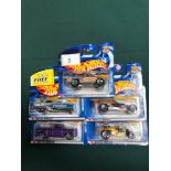 5x Hot Wheels Highway 35 Diecast Vehicles - On Unopened Card, Comprising Of; Enforcer, Altered