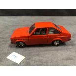 Bburago Ford Diecast Escort 1100L In Orange Red No Box