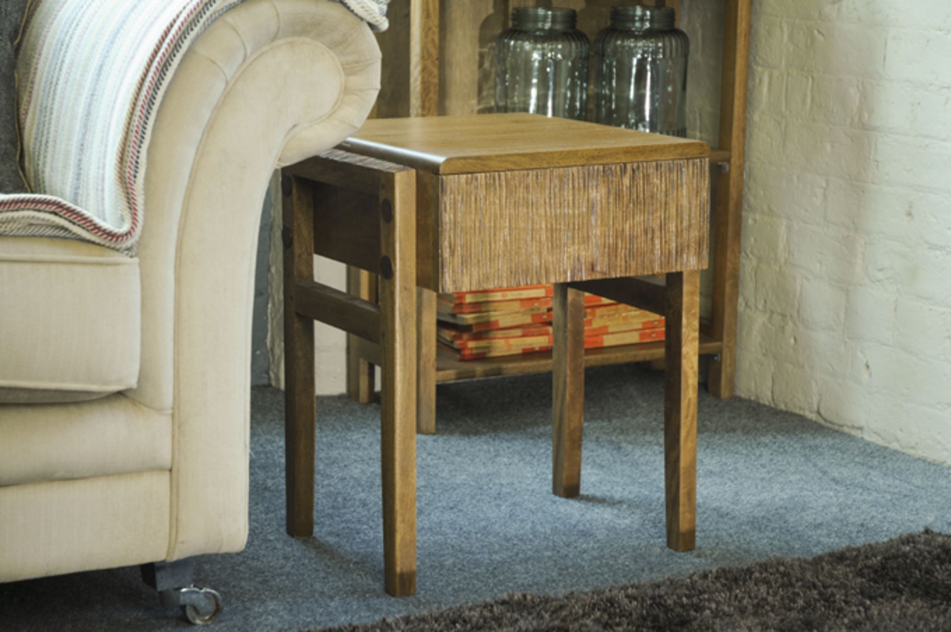 A Pair Of Ripple Side Table / Bedside Tables The Ripple Range Brings Wonderfully Unique Character To
