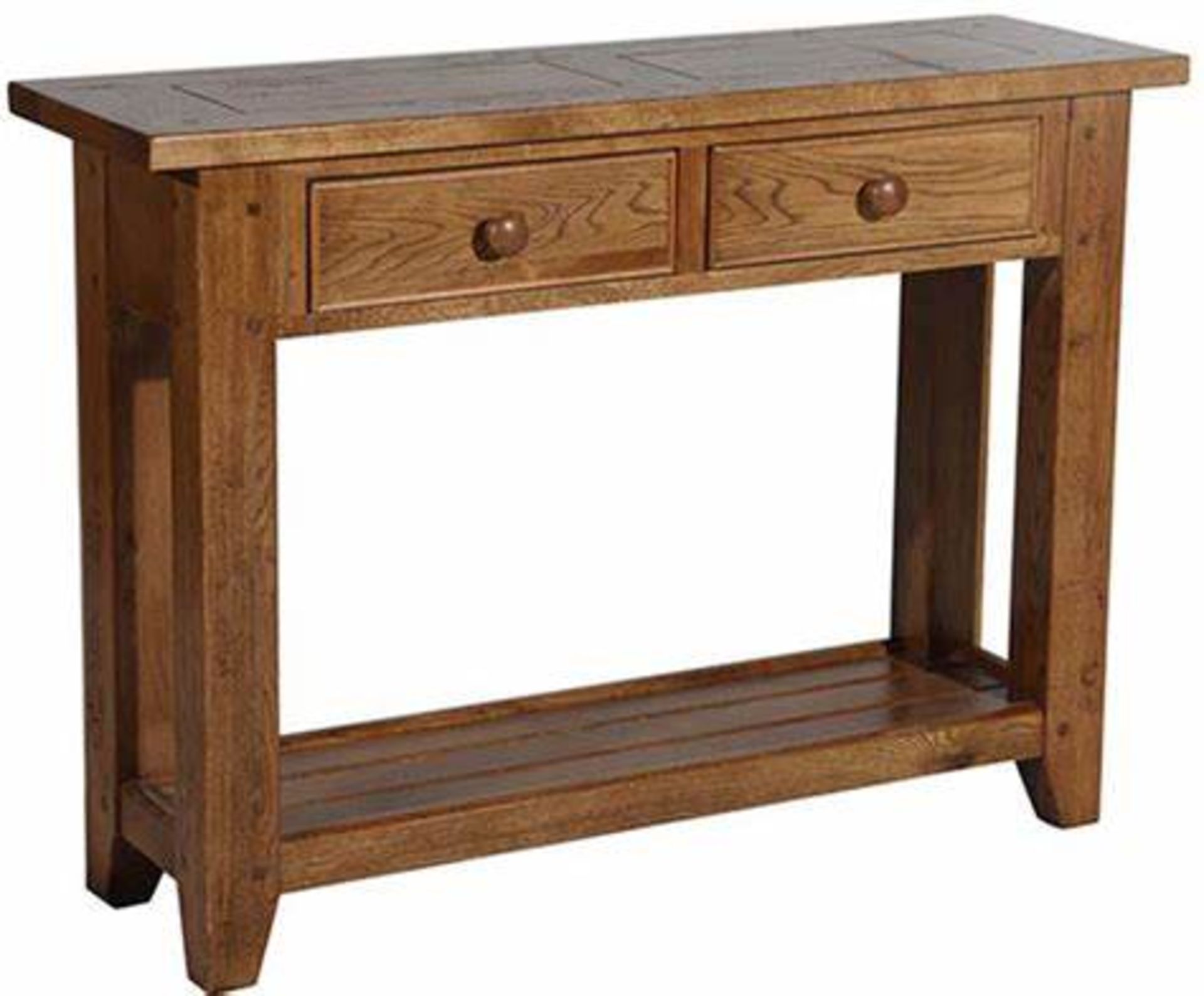 Halo Wentworth Compact Console Table Crafted from solid oak, this console table features two handy