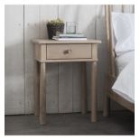 Wycombe 1 Drawer Bedside Made from a combination of the finest solid oak and veneers or practicality