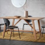 Clapham Dining Table Oak The Clapham dining table is made of the finest solid oak, offering both a