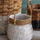 A set of stunning Orinoco Bamboo Basket (Set of 2) W470 x D470 x H360mm