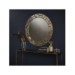 Verbier Round Mirror 81cm Magnificently detailed and matched in grandiose, the Verbier Round