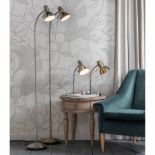 Amalfi USB Table Lamp Nickel A simply modern design with adjustable head plated in satin nickel or