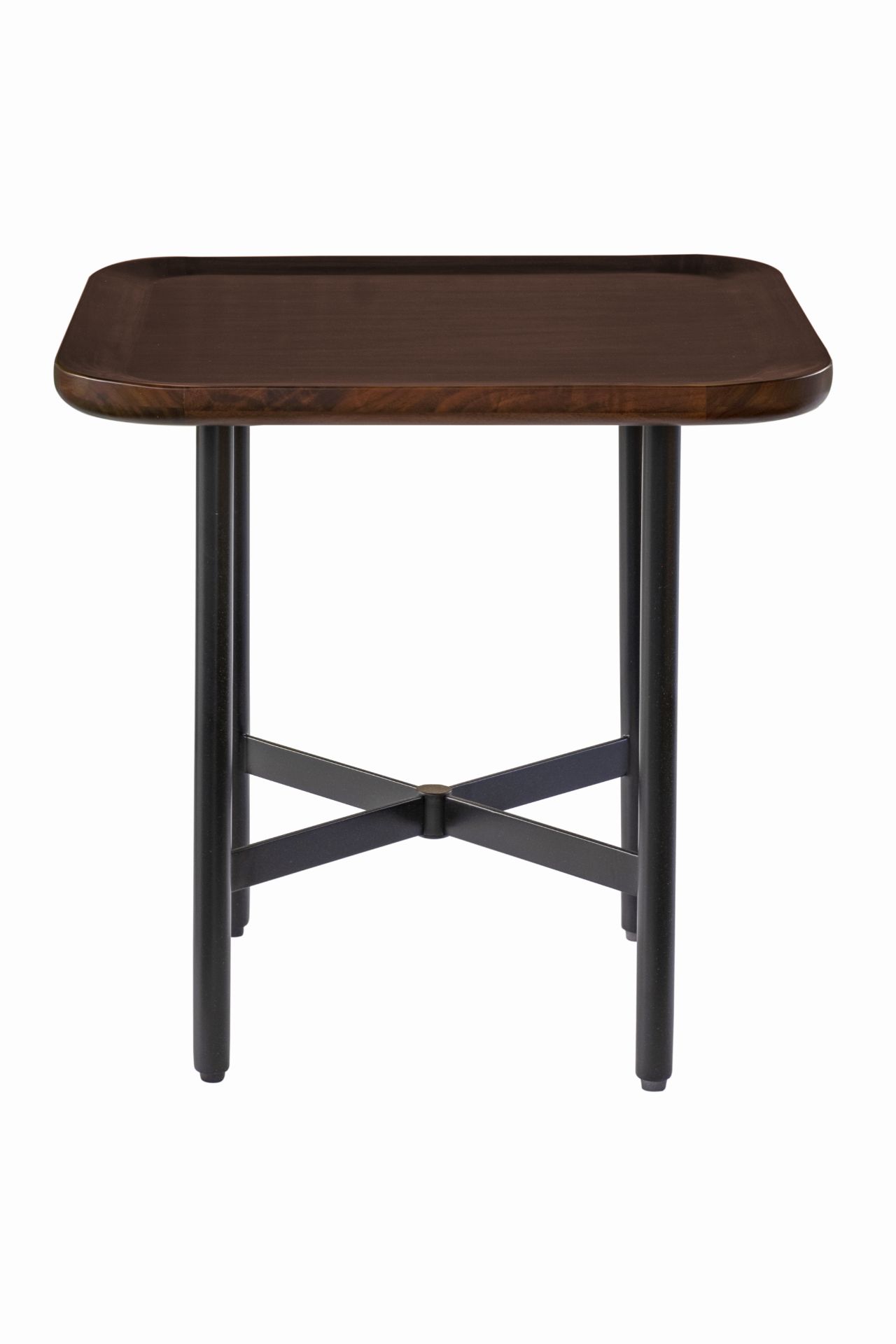 Contemporary Walnut Side Table With A Focus On Minimalist Design And Natural Material Marries - Image 3 of 4