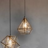 Piceno Pendant Lamp A diamond style, this Piceno pendant lamp will brighten up any room.Steel /