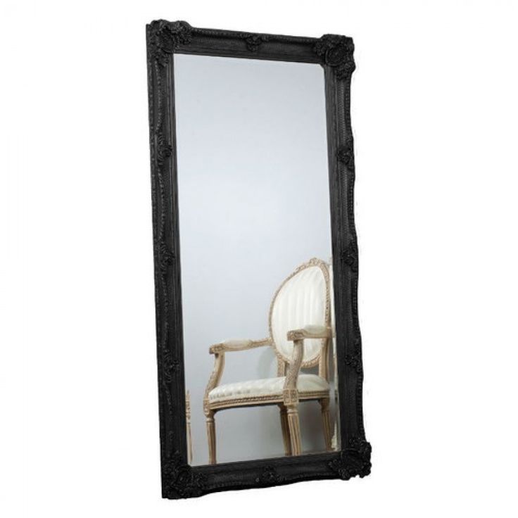 Abbey Leaner Mirror Black Beautiful full length wood framed mirror in 4 finishes. Suitable for - Image 2 of 2