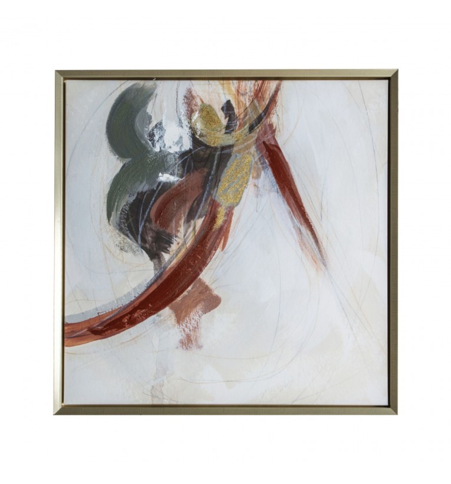 Kenbu abstract framed canvas 740 x 45 x 740mm The Kenbu Abstract Framed Canvas certainly help