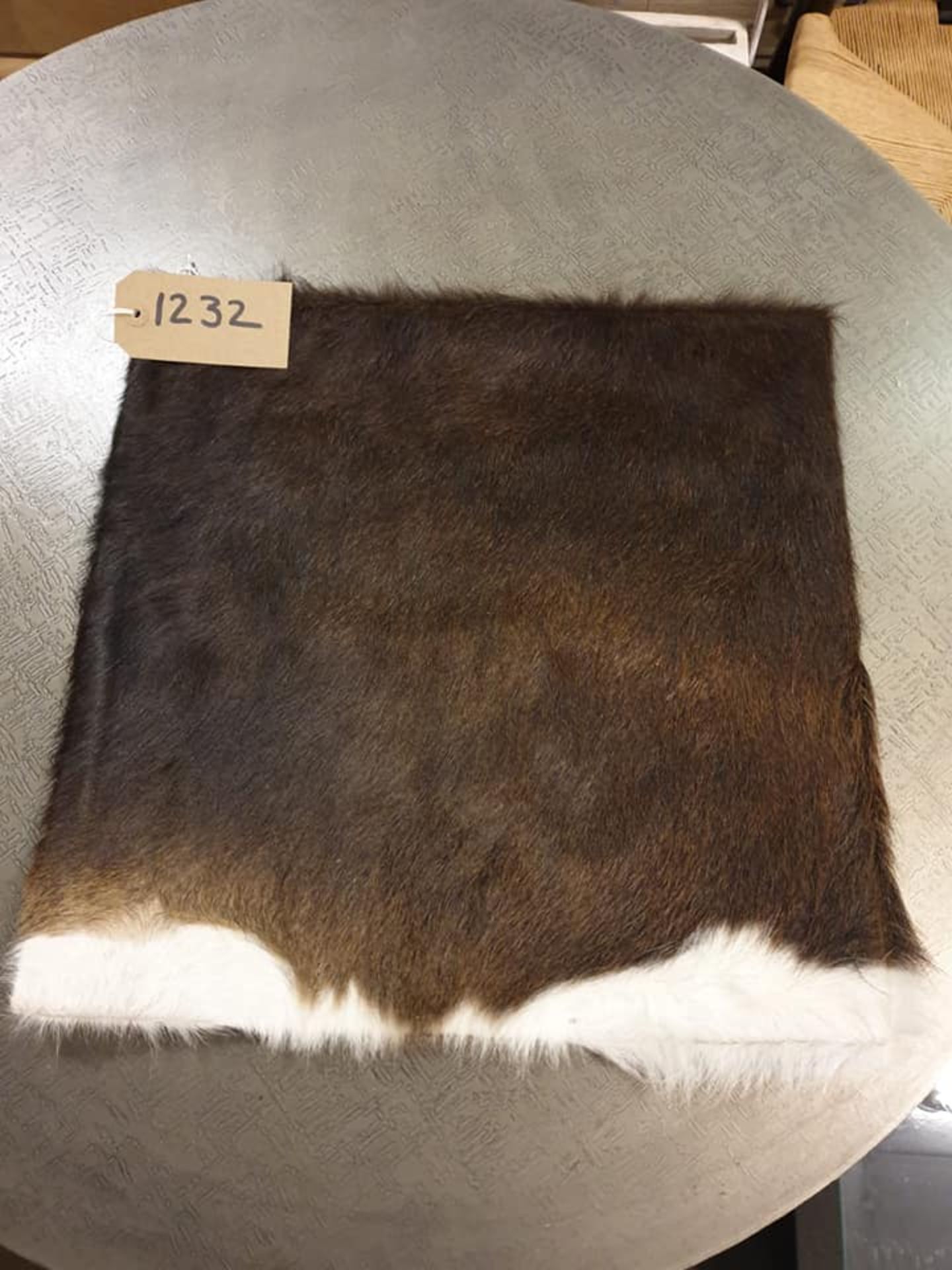 Cushion Cowhide Leather Cushion Cover 100% Natural Hide Handmade Cover 380mm x 380mm RRP Â£120