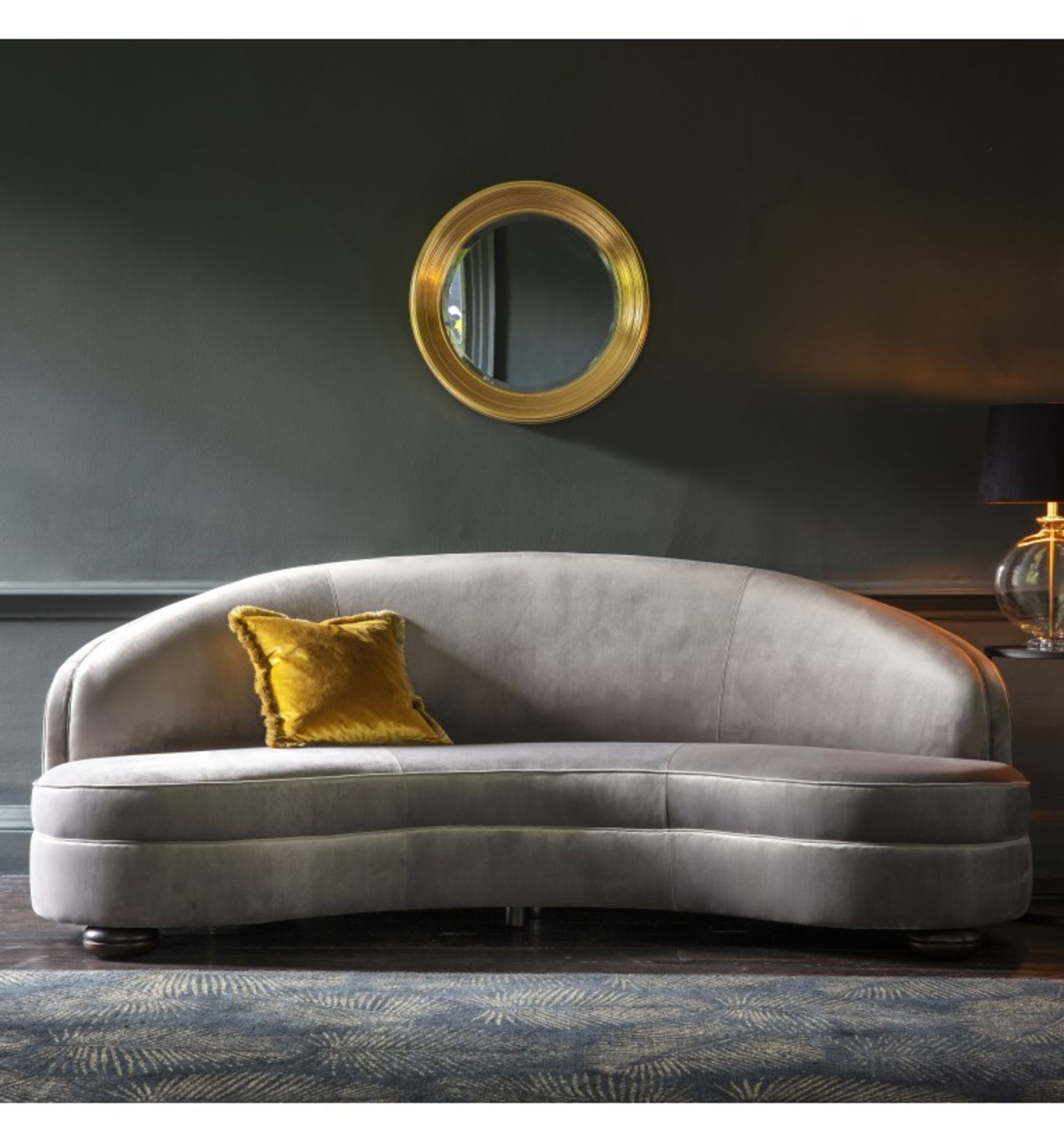 Sanza sofa Grey velvet 2290 x 1200 x 880mm The Sanza Sofa is the latest addition to our range of