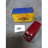 Matchbox Moko Lesney #69a Commer van Nestles Red (GPW) - Grey plastic wheels. Wheels 20 treads