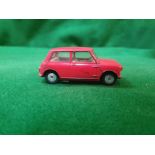 Corgi #225 Austin Seven Red Light Yellow Interior Concave Hubs Unboxed In Good Overall Condition