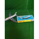 TT Takatoku Toys Japan Jumbo Jet Boeing 747 Friction Toy Plane Pan AM Decals